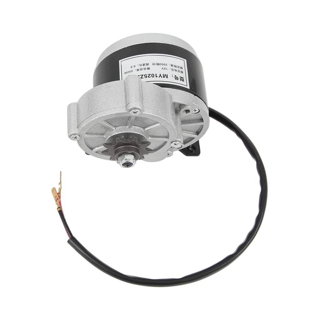 12V 250W MY1025Z2 Gear Reduction Electric Motor Three Wire Controller with Knob Switch Electric Bike Modification Kit