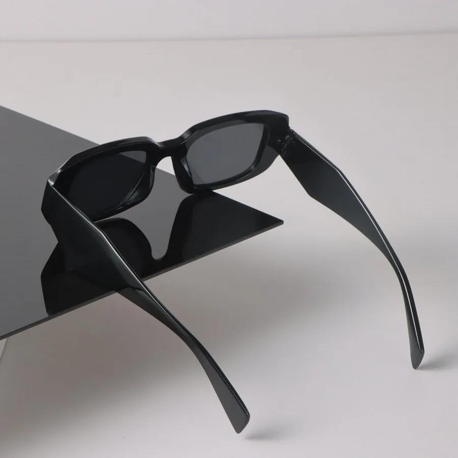 Сексуальные квадратные солнцезащитные очки для женщин и мужчин, черные солнцезащитные очки в стиле ретро, дизайнерские очки с милыми цветными зеркальными линзами