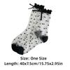 Soft Lolita Socks Crystal Silk Long Socks Comfortable Polka Dot Sock  Girls