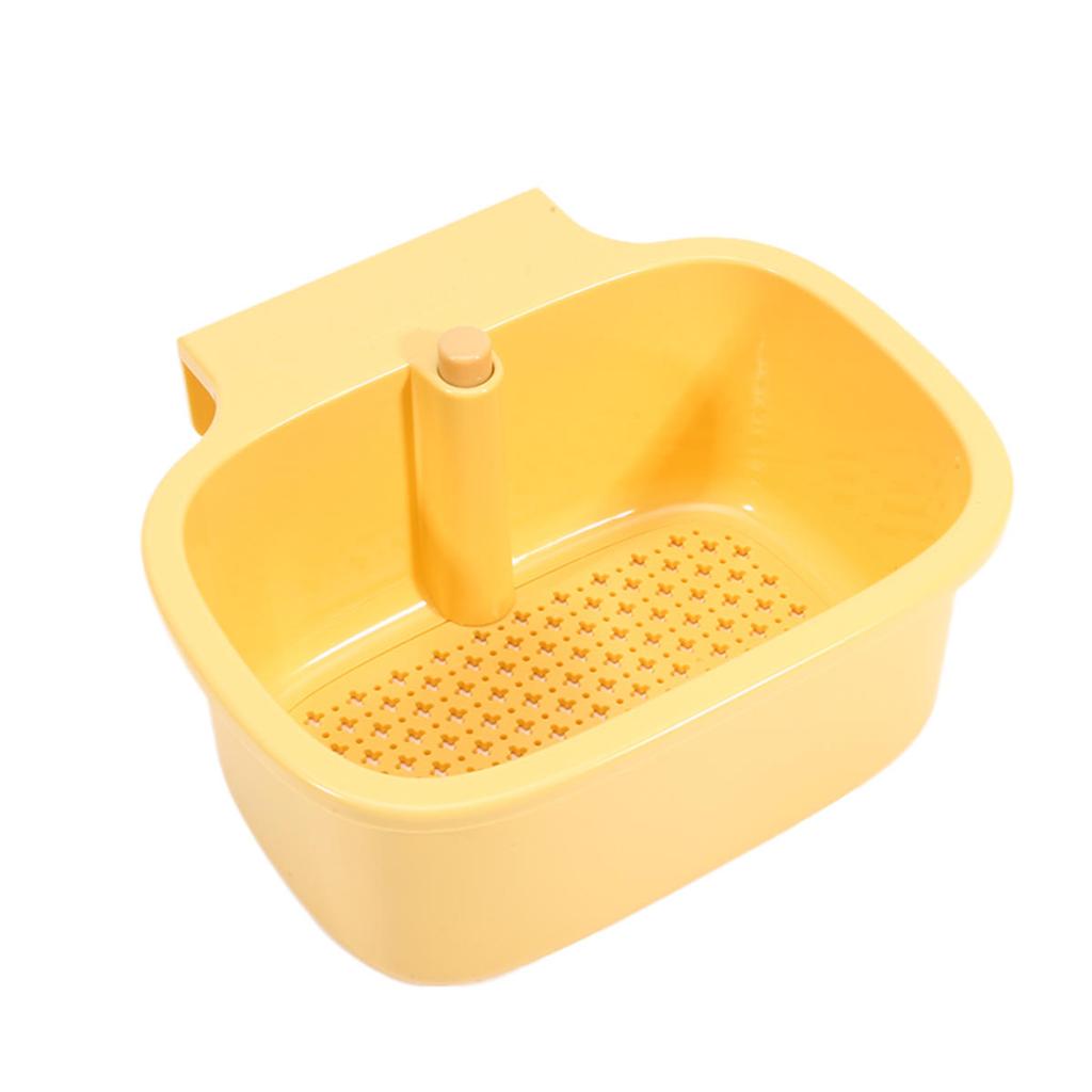 Kitchen Sink Filter Basket Sink Washing Basin Anti Leak Filter Basin One Click Press Type Grid Drain Storage Rack Strainer