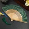 Vintage Portable Folding Fan, Hanfu Cheongsam Accessories Dance Folding Fan Women's Chinese Style Fan Handheld Props, Photography Prop Portable Fan