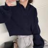Autumn and Winter Loose Casual Knitted Sweater for Women Fashion Long Sleeve Elegant Pullover Women's Sweaters Vintage Solid Female Knitwear 24819