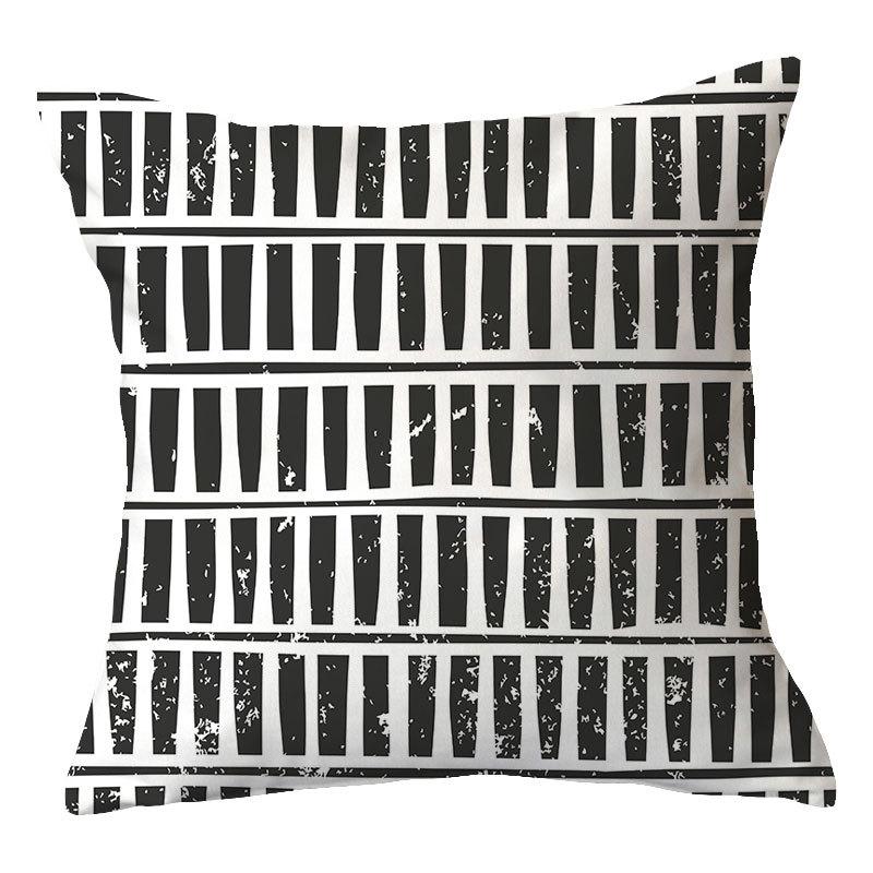 Simple New Square Geometric Plush Pillowcase Home Fabric Sofa Pillow Cushion Cover