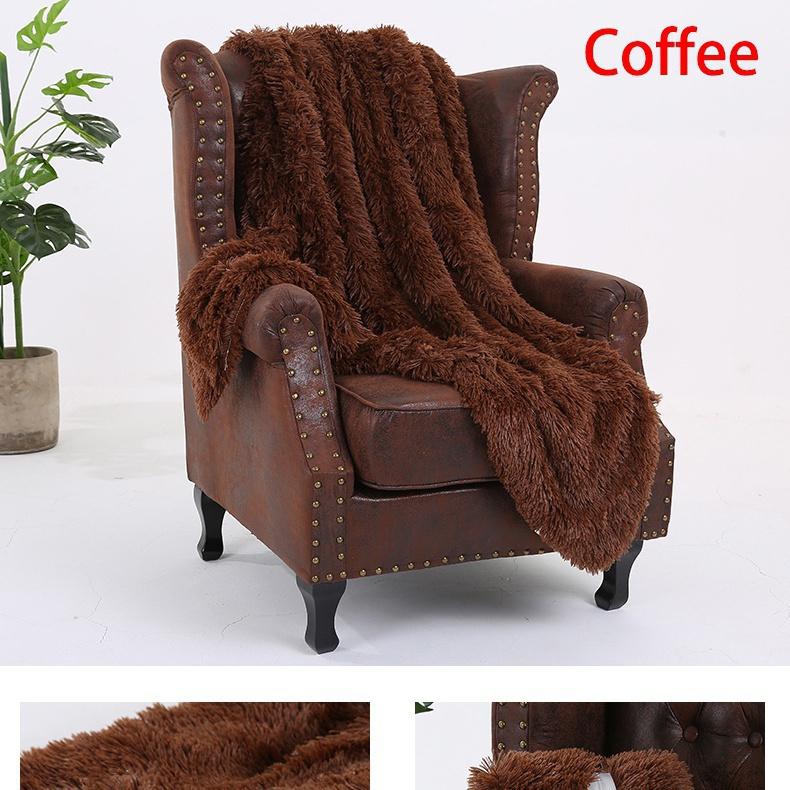 Мягкое одеяло из кораллового флиса из искусственного меха, зимнее теплое пушистое пушистое одеяло, роскошное плюшевое пушистое одеяло, постельное белье