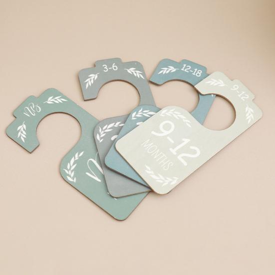 8 шт./компл. деревянные разделители для детского шкафа для новорожденных до 24 месяцев, вешалка для одежды, органайзер, украшение для детской комнаты в деревенском стиле в стиле бохо