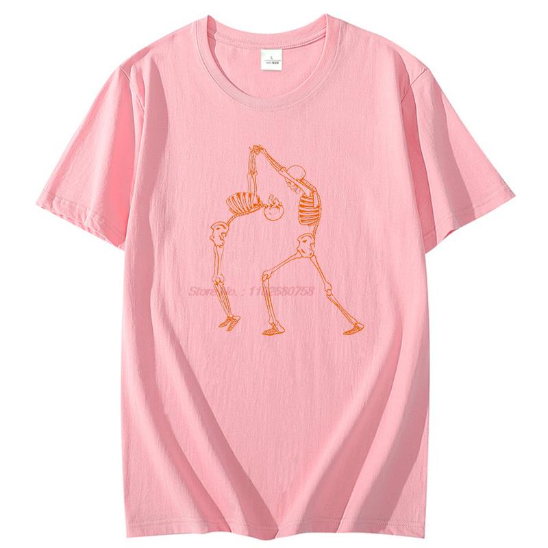 Unisex Funny Graphic Tshirt Skeletons Dancing Summer Fashion Cotton Round Neck Top For Unisex And Unisex