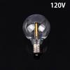 G40 лампочки E12 3 В 120 В 220 В 1 Вт стеклянные шарообразные лампочки гирлянда для внутреннего и наружного использования патио домашний садовый декор теплый белый цвет