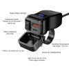 PD+QC3.0 USB-зарядное устройство для мотоцикла, быстрое зарядное устройство, 60 Вт, руль, два разъема USB с переключателем, вольтметром, водонепроницаемый адаптер питания 12 В