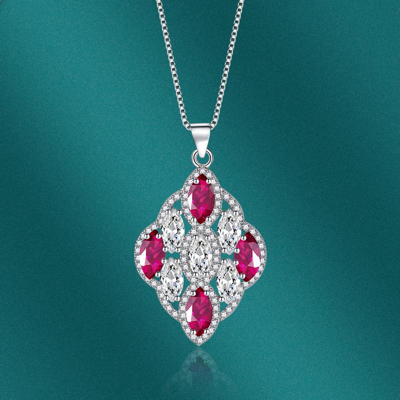 Sace Gems Классический роскошный циркон для женщин кулон ожерелье ювелирные изделия свадебное обещание вечерние подарок