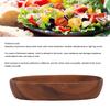 Wood Salad Bowl Long Oval Serving Bowl Beautiful Design Wooden Tray  Living Room