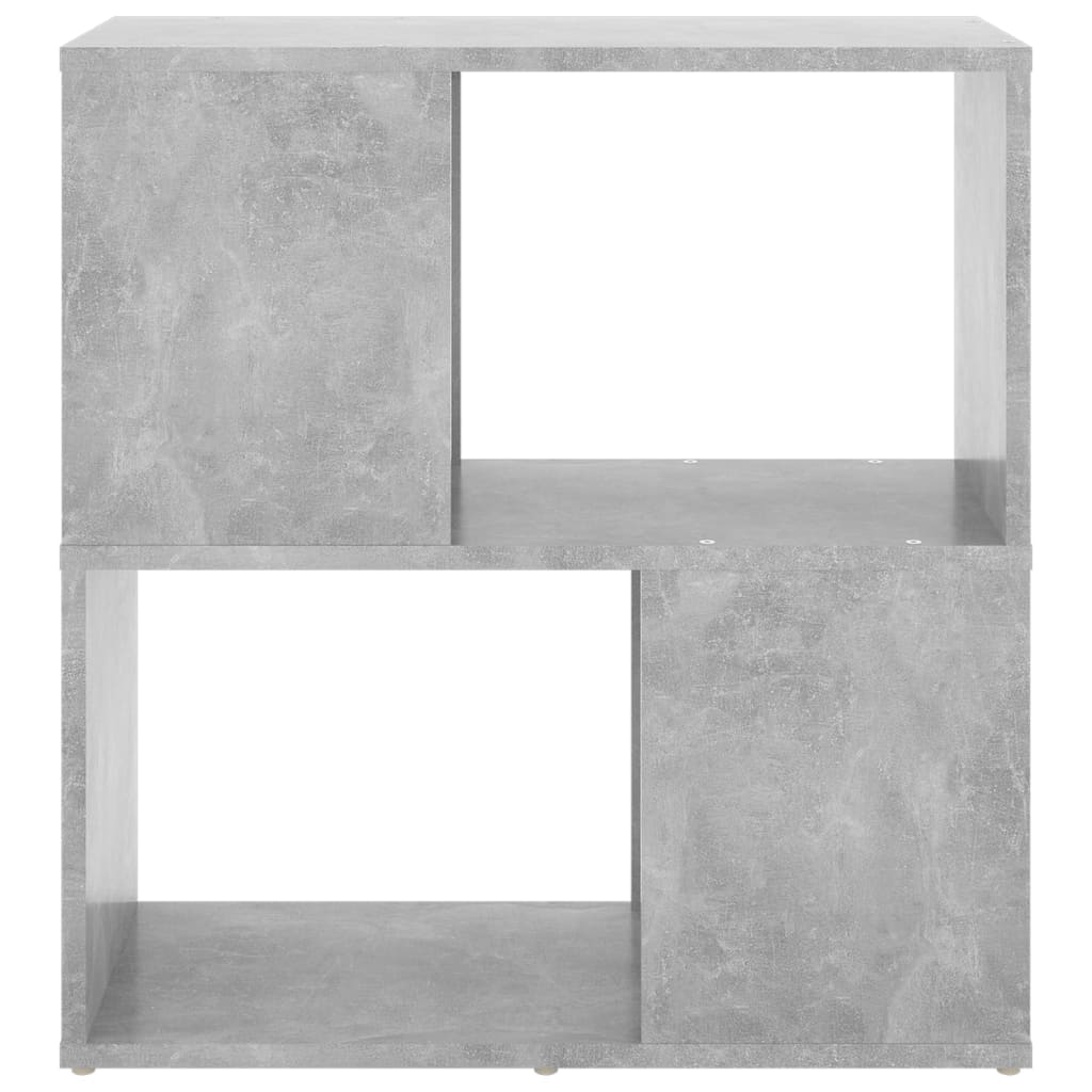 Bookshelf Concrete Grey 60 x 24 x 63 cm Engineered Wood