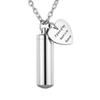 Memorial Pendant, Cremation Pendant, Keepsake Necklace, Ashes, Keychain, Stainless Steel, Removable Large Capacity, Waterproof Lid, Commemorative Jewe