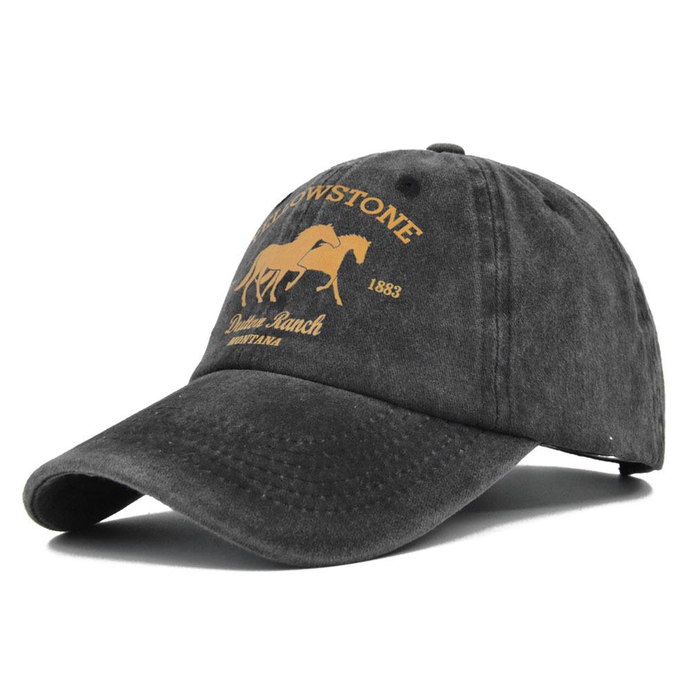 Бейсболка Snapback ШЛЯПА YELLOWSTONE Солнцезащитная кепка Весна Осень Бейсболка Спортивная кепка Хип-хоп Прилегающая кепка Кепки для унисекс Женщин