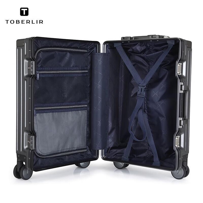TOBERLIR Front-Opening Laptop Carry-On Luggage