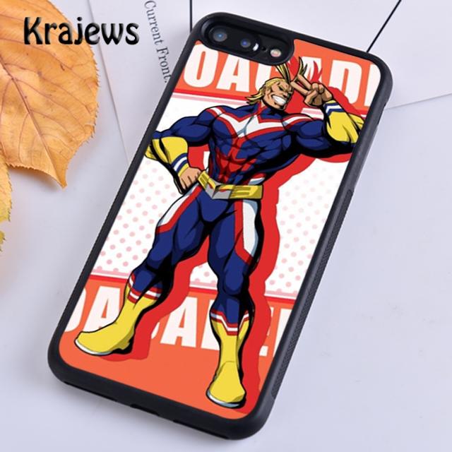 Krajews Boku no Hero Academia All Might Мягкий чехол для телефона для iPhone 14 5 6s 7 8 plus XR XS 11 12 13 pro max Samsung S21 S22ultra