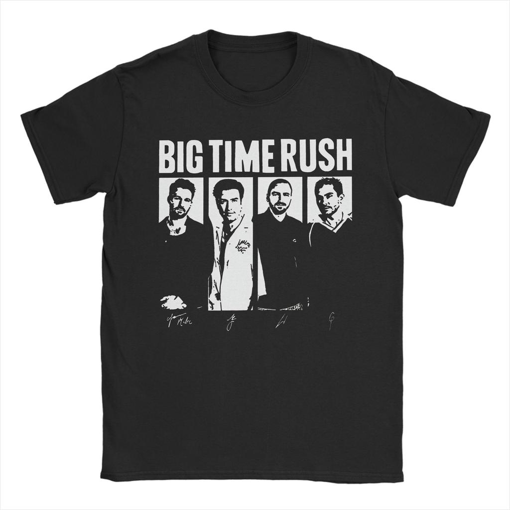 Big Time Rush 2025 Outfit Unisex T Shirts Pure Cotton Tee Graphic Printed  Tops Tshirt