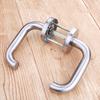 Stainless Steel Round Tube Handle Door Lock Fire Exit Fire Door Lockset Store Entrance Door Lock Home Balcony Door Lock Hardware