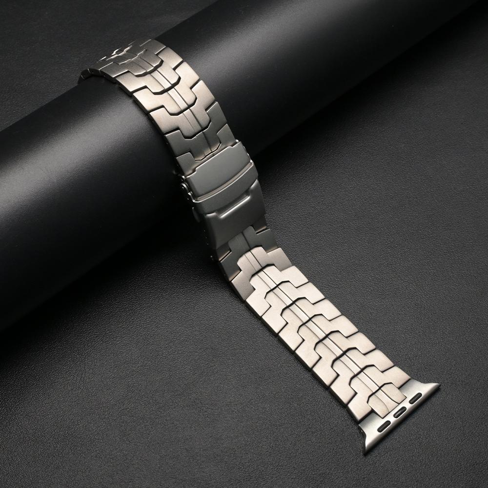 Титановый ремешок для Apple Watch Band 49 мм Ultra 3 2 Роскошный металлический браслет для Iwatch Серии 10 11 46 мм 9 8 7 6 5 SE3 44 мм 45 мм