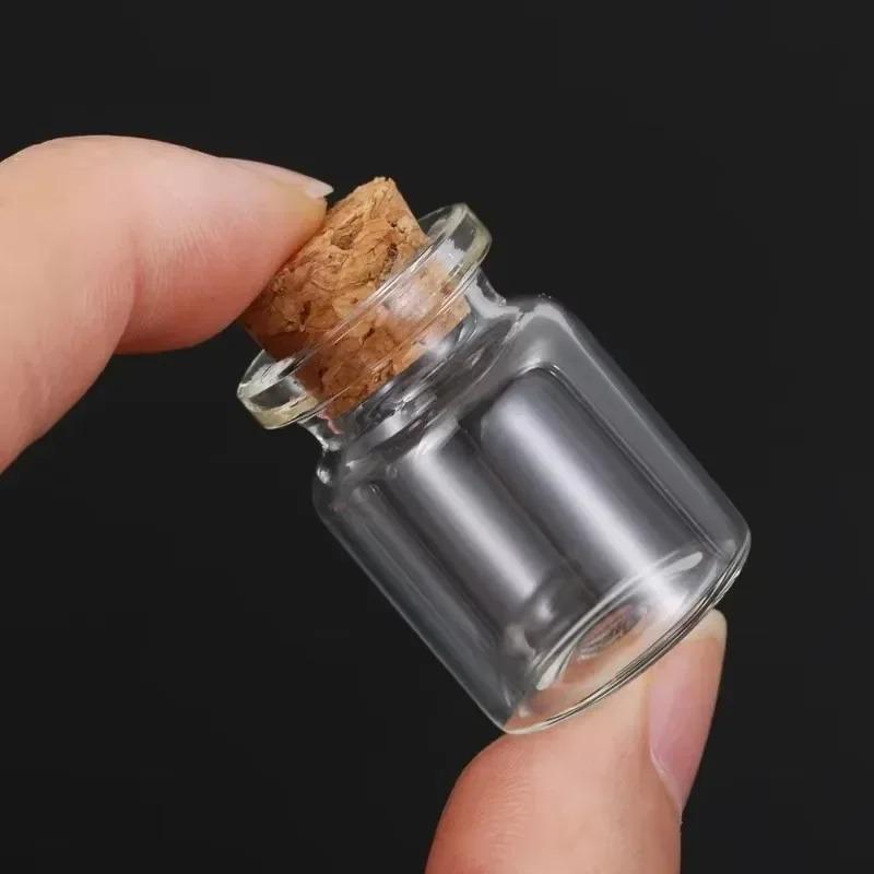 Оптовые мини-стеклянные бутылочки с пробковой пробкой DIY Пустые флаконы Пробковая бутылочка для сообщений и пожеланий Декор для дня рождения, свадьбы, вечеринки Подарки