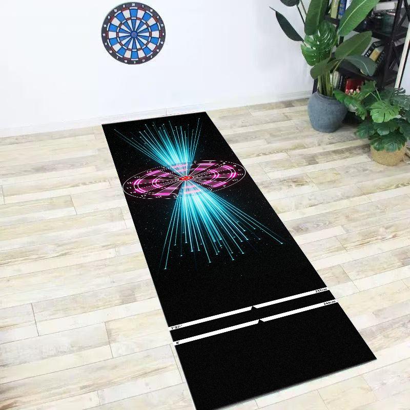 Professional Scale Dart Mat With Standard Throwing Lines Non Slip Shockproof Dartboard Long Strip Rug
