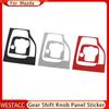 Carbon Fiber Car Gear Head Shift Knob Panel Cover Trim Sticker for Mazda 3 Axela 2014 2015 2016 2017 2018