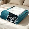 1PC Edward Scissorhands Patterned Flannel Blanket Suitable For All Seasons For Home Decor Warmth And Comfort Gifts Holiday Present