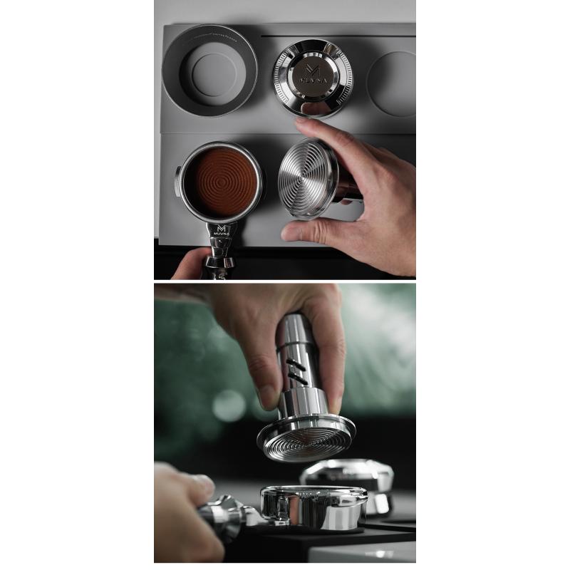 Ударный тампер для эспрессо 51 мм 53 мм 58,35 мм из нержавеющей стали с регулируемой глубиной распределения кофейные принадлежности инструмент