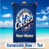 Beach Towel Custom Name Text, Quick Dry Large Towel For Beach HomeChelsea FC