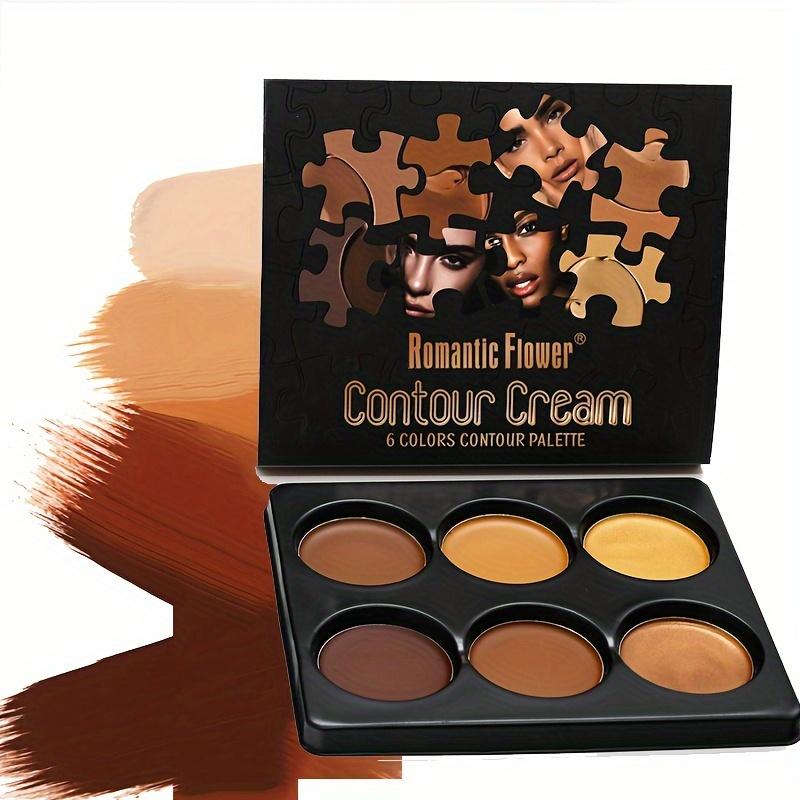6-цветная палитра для контуринга контуров, палитра теней для носа и боковых теней, консилер, контур лица жениха, создание трехмерного макияжа лица