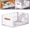 Pull Out Cabinet Organizer Slide Drawer Carbon Steel Portable Sliding Mesh Basket for