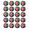 11mm 14mm Aluminium Metal Car Key Emblem Stickers For Alfa Romeo Giulietta GT 159 147 156 Mito Brera Giulia F1 Stelvio VolanteIW8 