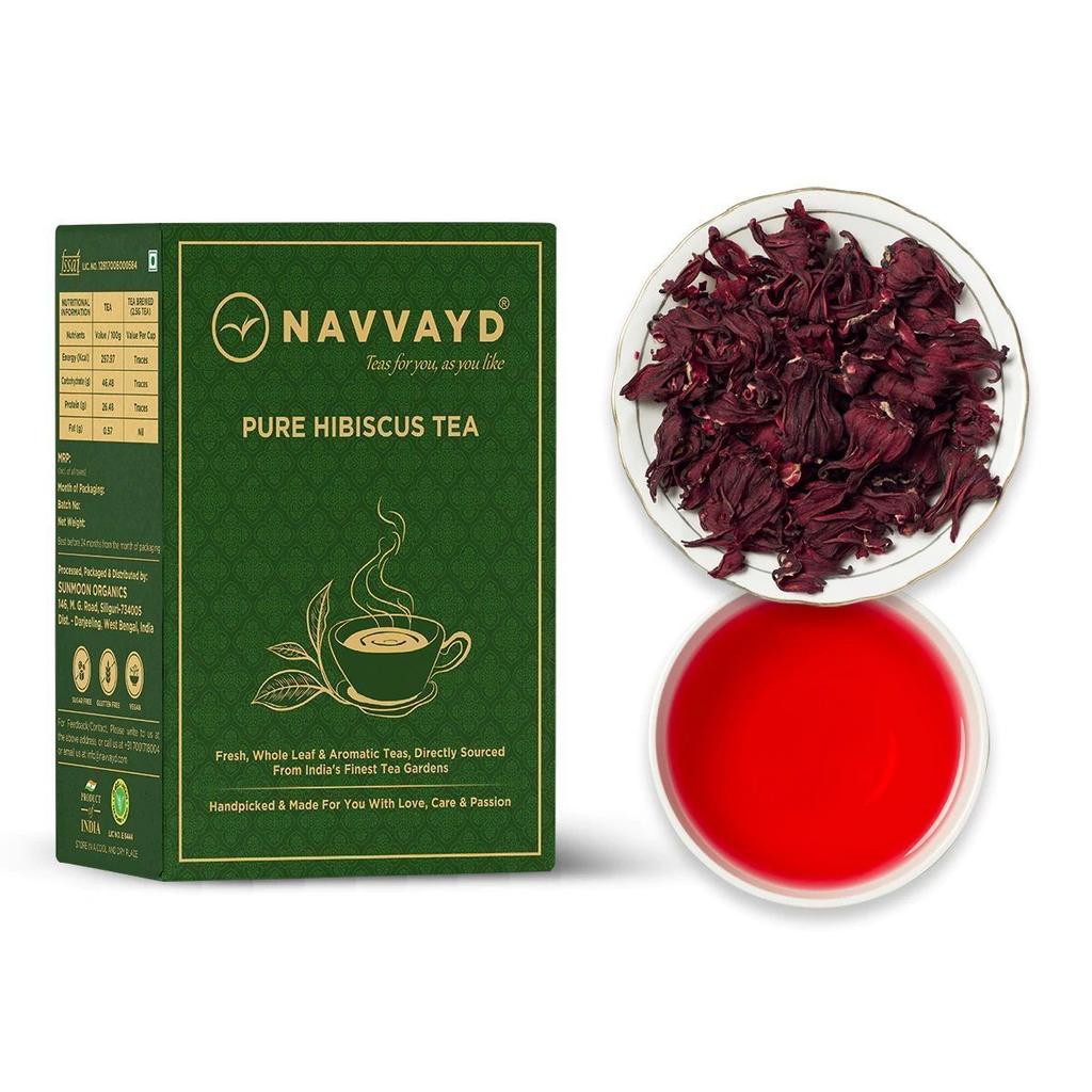 Natural Hibiscus Tea (100 G), Pure Hibiscus Tea Navvayd