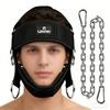 Professional Weighted Headband for Neck Training, Adjustable Head Harness with 2 Carabiners to Enhance Neck and Core Strength