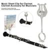 Clarinet Sheet Music Clip Lyre Music Stand Music Book Clip Marching Band Music