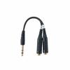 Kikutani TECH Conversion Cable, Stereo Phone Female X 1 To Mono Phone Female X 2, Black, YPO-03