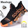 Lightweight Men Safety Shoes With Steel Toe Cap Work Sneakers Men Women Work Shoes Breathable Puncture-Proof Work Safety Boots Men Safety Footwear