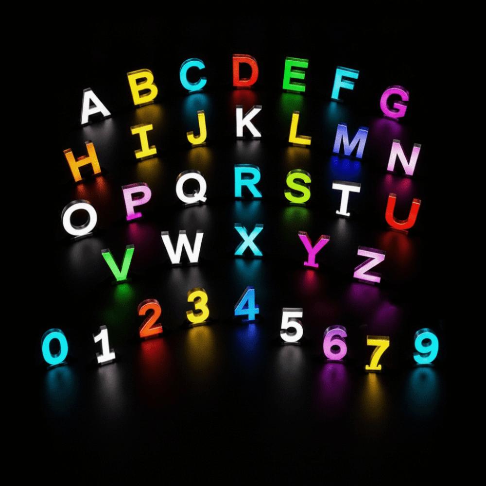 Name Letter Alphabet Light Smart Number Lamp MeRGBW App LED Letters Light Game