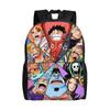 Рюкзак One Piece для мужчин и женщин, крутой студенческий, деловой, для повседневного ношения, с символикой Команды Соломенной Шляпы, сумка через плечо для ноутбука, прочный