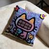 Pixel Cat Cushion Cover Soft Decorative Pillow Case Suitable for Bedroom Sofa Car Travel Use