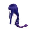 Genshin Impact Baal Cosplay Raiden Shogun Cosplay Wig 100cm Blue Purple Heat Resistant Synthetic Hair Anime Wigs + Wig Cap