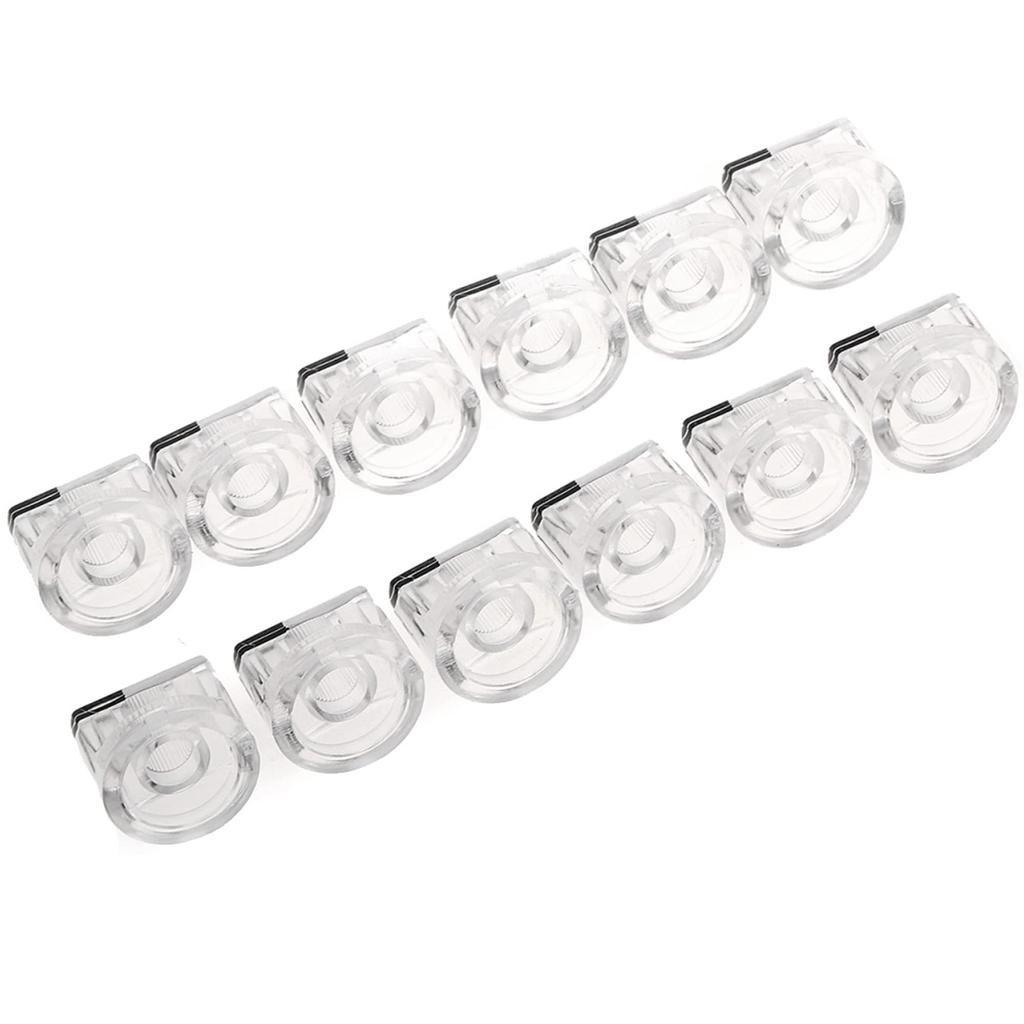 Musiclily Pro Универсальная пластиковая педаль эффектов для гитарного усилителя, прозрачная с дюймовой/миллиметровой ручкой, (Сет 12)