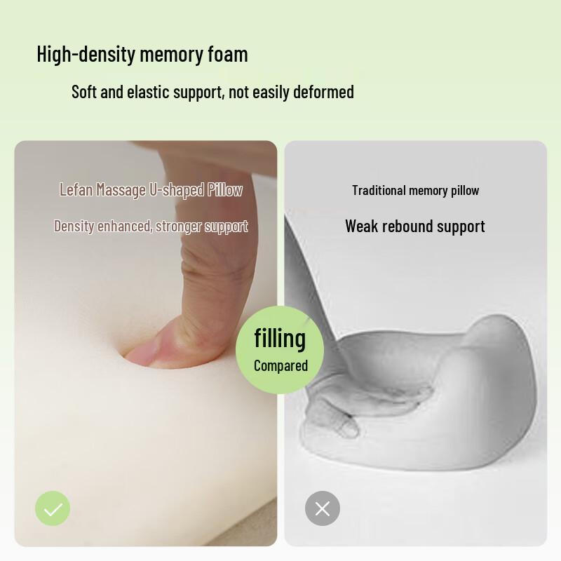 Lefan Cooling Massage U-shaped Neck Pillow CN plug (adapter included)