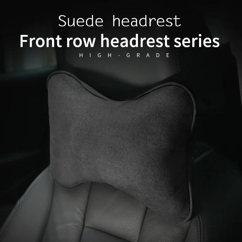 QDIM8 Soft Car Headrest Pillow Neck Rest Cushion Support Seat For Kia Ceed Sportage Picanto Cerato Seltos Soul Rio 3 4 5 2021 2020 GT