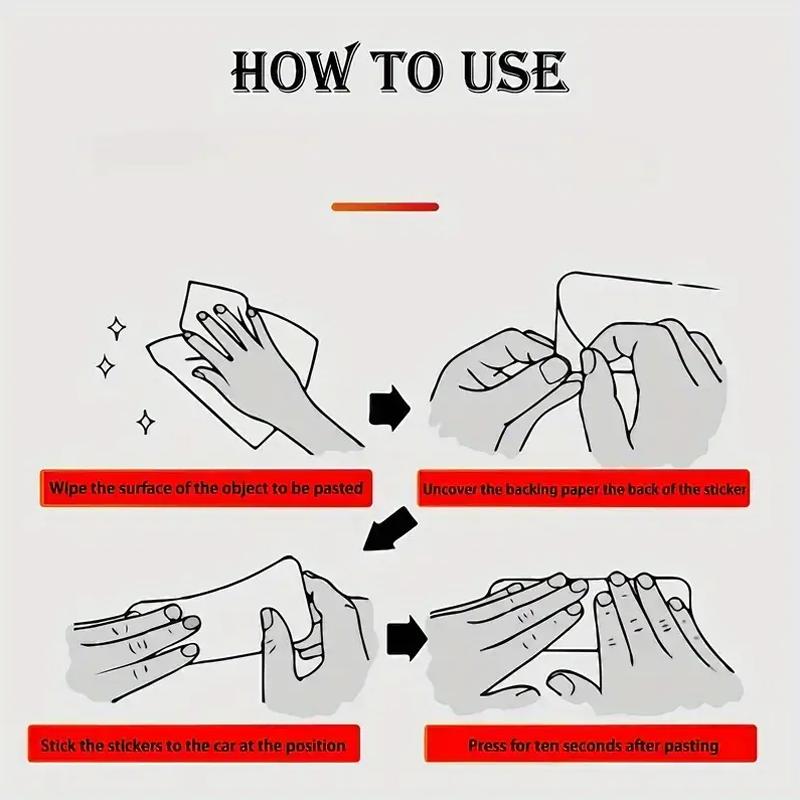 10 шт. предупреждающая автомобильная светоотражающая наклейка наклейка для украшения кузова светоотражающая пленка