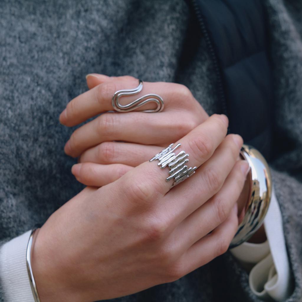 Stainless Steel High Quality Minimalist Daily Smooth Fashion Open Adjustable Ring 18K PVD Plated Classic Jewelry Gift