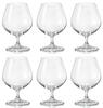 Bohemian Glass LARA Brandy Glasses, Set of 6, 400ml, Dishwasher Safe, 40415-400-6