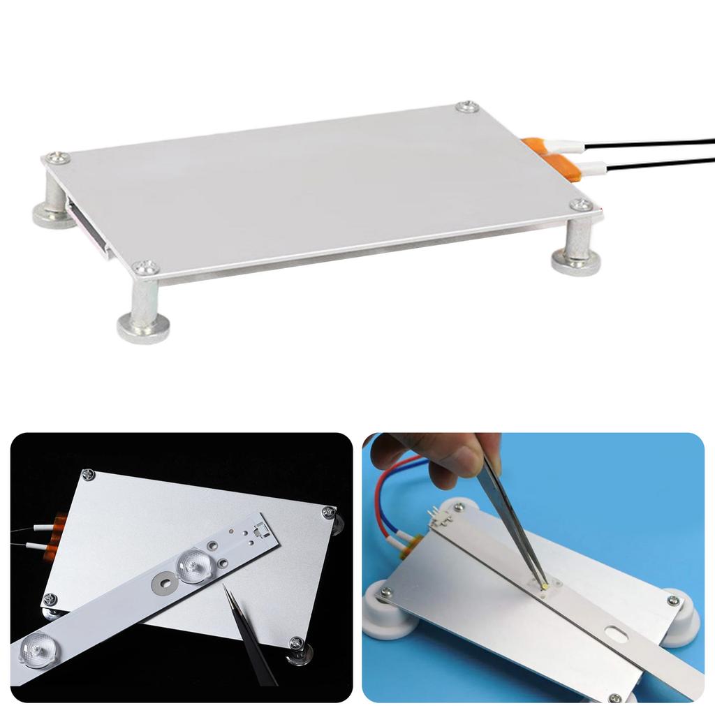 Professional Aluminum Alloy LED Desoldering Station PTC Heating Plate for BGA Reballing Soldering Demolition Board Tool