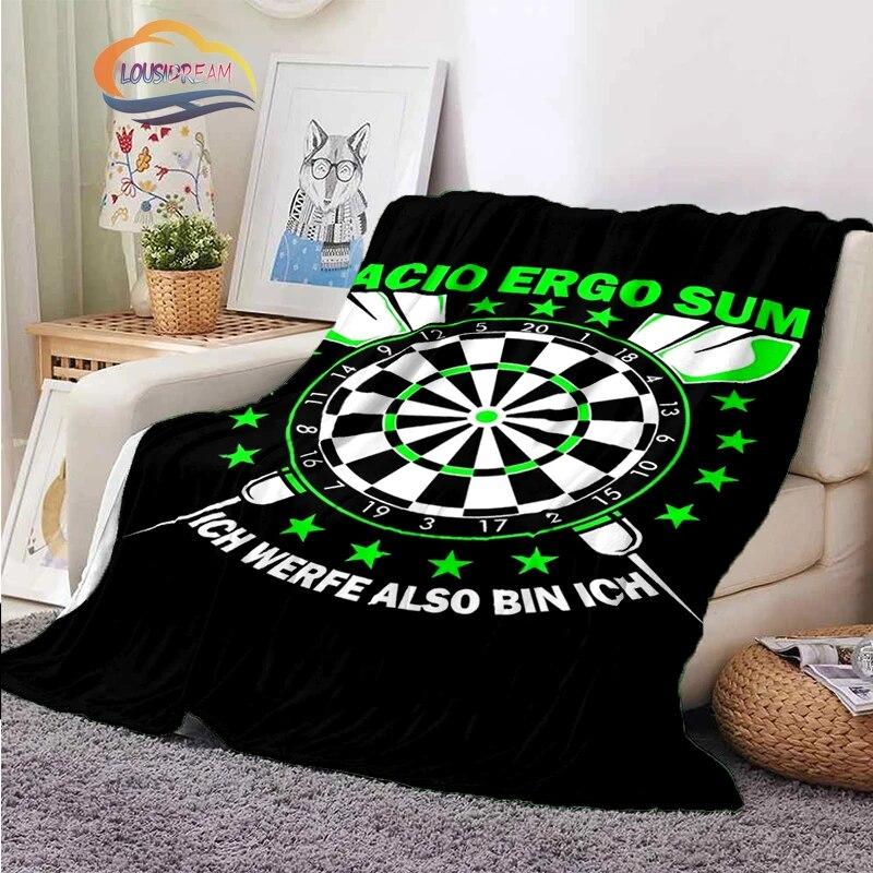 Darts Pattern Blanket Blank Series Ice and Fire  Cashmere  Fashion  Portable Flannel Warm Sofa Bed  Camping