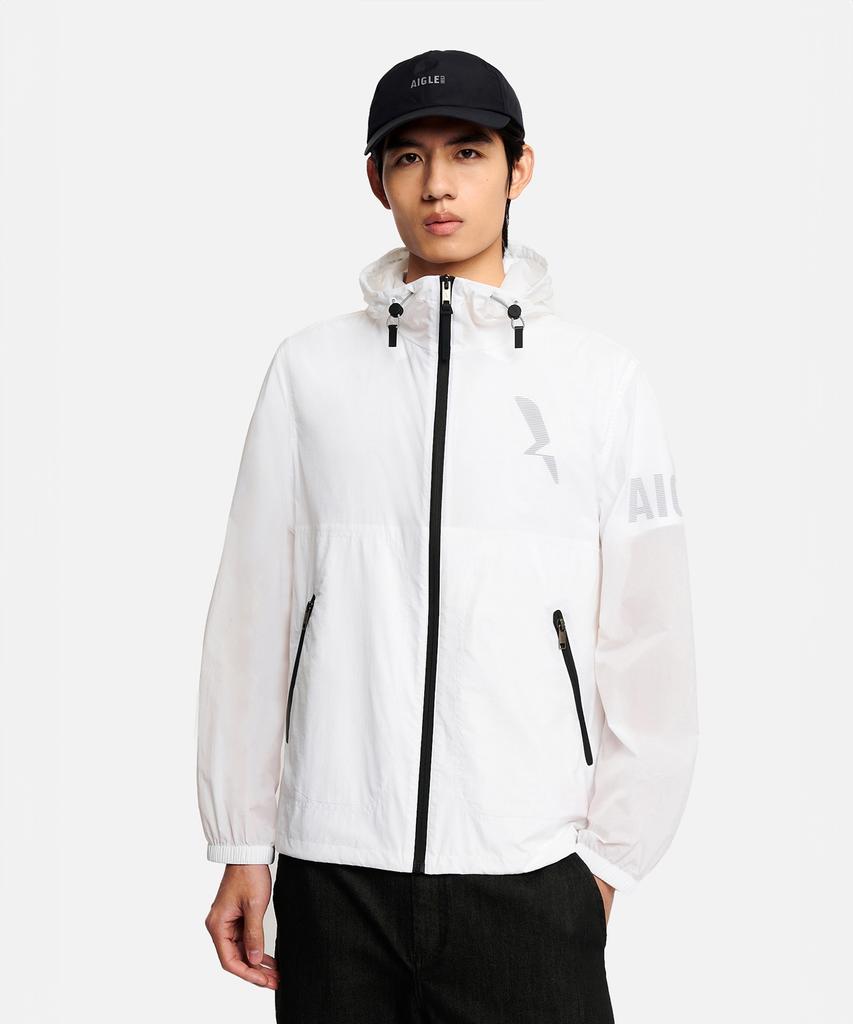 Aigle Ultralight Ripstop Hoodie Jacket Aas26Mout014Bla