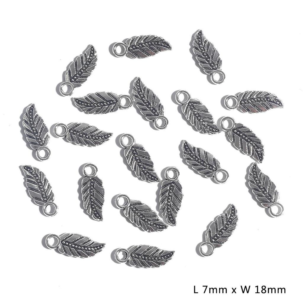 10-50pcs 10 Styles Metal Zinc Alloy Leaves Charms Fit Jewelry Pendant Charms Makings